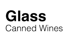 Logo glass canned wines